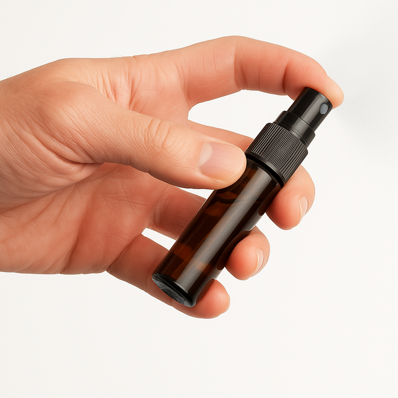 Frasco em vidro âmbar spray - 10 ml (unidade ou kit)