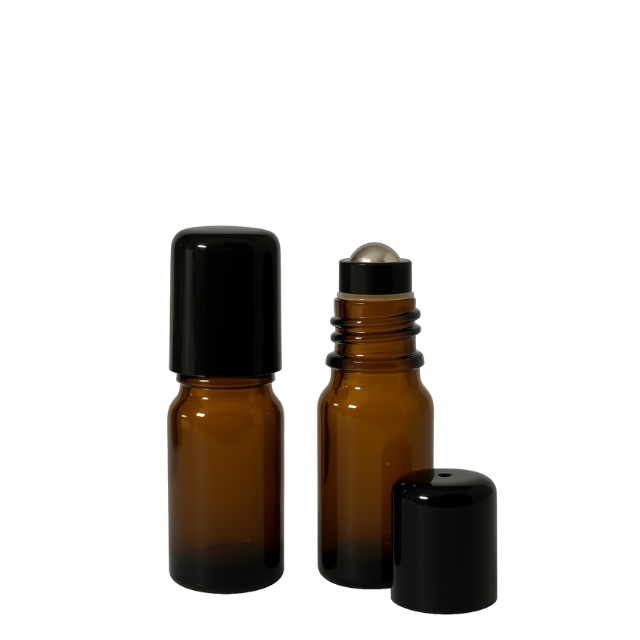Frasco de vidro âmbar 10 ml - rollon PREMIUM (unidade ou kit)