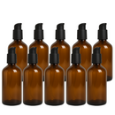 Frasco em vidro ambar com válvula pump PREMIUM R24 - 200 ml