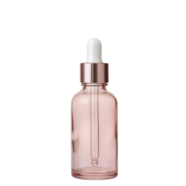Frasco rosa com conta-gotas branco - 30 ml (kit ou unidade)