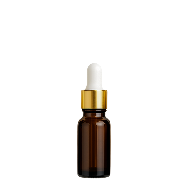 Frasco âmbar com conta-gotas dourado e bulbo branco - 10 ml (unitário ou kit)