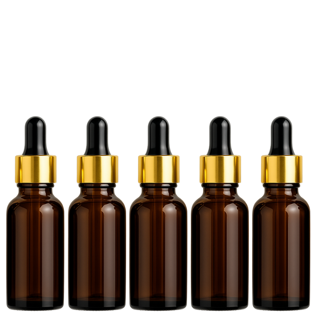 Frasco âmbar com conta-gotas dourado e bulbo preto - 20 ml (unitário ou kit)