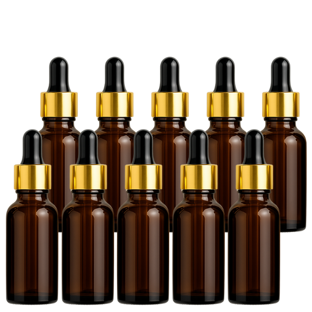 Frasco âmbar com conta-gotas dourado e bulbo preto - 20 ml (unitário ou kit)