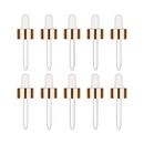 Pipeta de vidro - R18 (tampa dourada e bulbo branco) - kit com 10