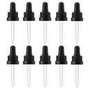 Pipeta de vidro PREMIUM - R18 (tampa preta e bulbo preto)