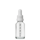 Frasco transparente com conta-gotas PREMIUM GRADUADO R18 - 30 ml (unitário ou kit) - Preto ou Branco