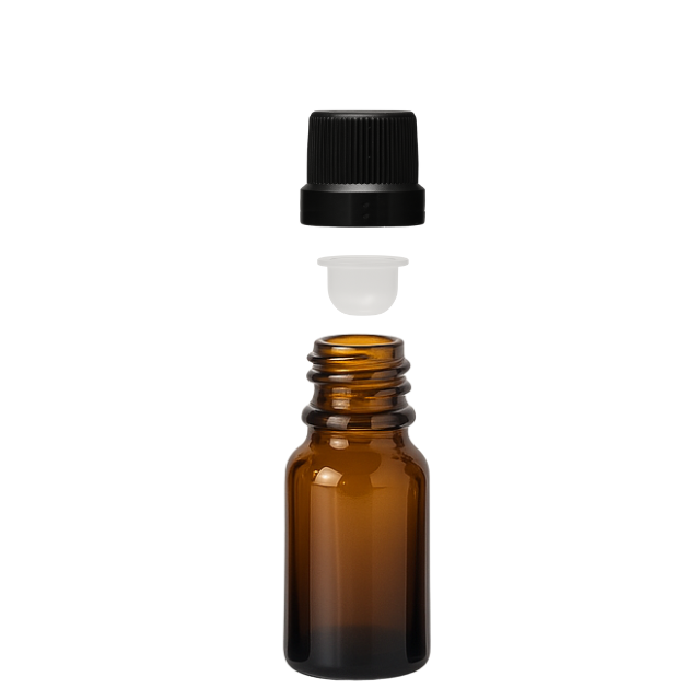 Frasco em vidro âmbar com batoque BOLHA - 10 ml (unidade ou kit)