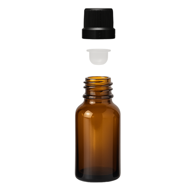 Frasco em vidro âmbar com batoque BOLHA - 20 ml (unidade ou kit)