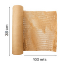 Papel colméia - Greenwrap 100 mts x 38 cm (bobina)