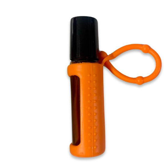 Capa de silicone protetora para frasco roll on 10 ml