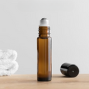Frasco de vidro âmbar 10 ml - rollon TRADICIONAL — embalagem profissional para aromaterapia