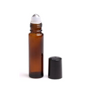 Frasco de vidro âmbar 10 ml - rollon TRADICIONAL — ideal para aromaterapia, óleos terapêuticos e cosmética