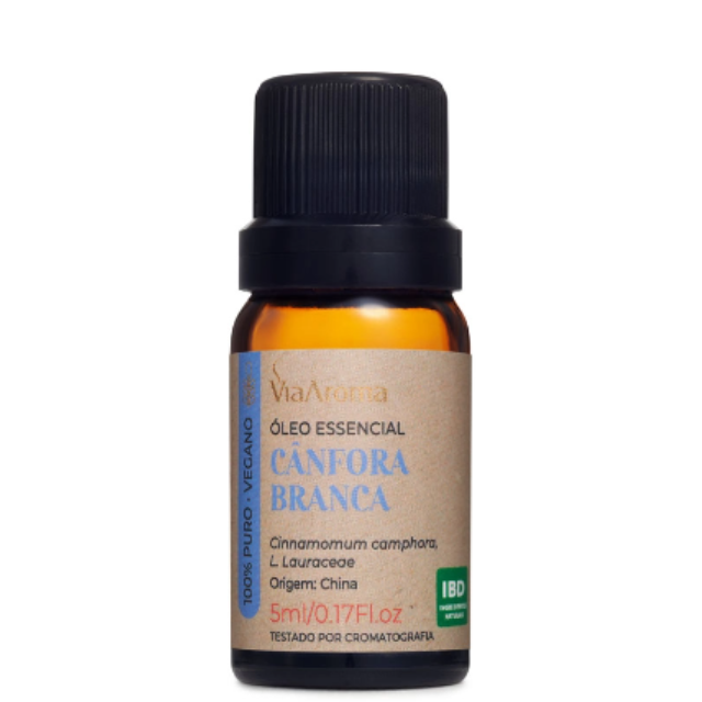 Óleo Essencial de Cânfora Branca 5 ml - 100% puro