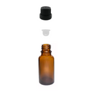 Frasco em vidro âmbar com batoque BOLHA R18 - 20 ml (unidade ou kit)