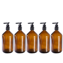 Frasco em vidro ambar com válvula PUMP - 500 mls