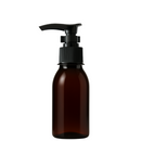 Frasco PET âmbar com válvula PUMP R24 - 60 ml (kit ou unidade)
