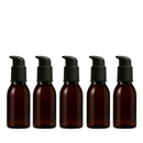 Frasco PET âmbar com válvula pump PREMIUM R24 - 60 ml (kit ou unidade)