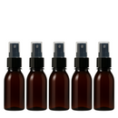 Frasco em PET âmbar com válvula Spray R24 - 60 ml (kit ou unidade)