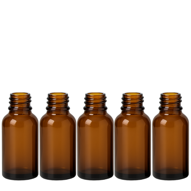 Frasco vidro âmbar sem tampa - 30 ml
