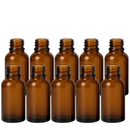 Frasco vidro âmbar sem tampa R18 - 30 ml