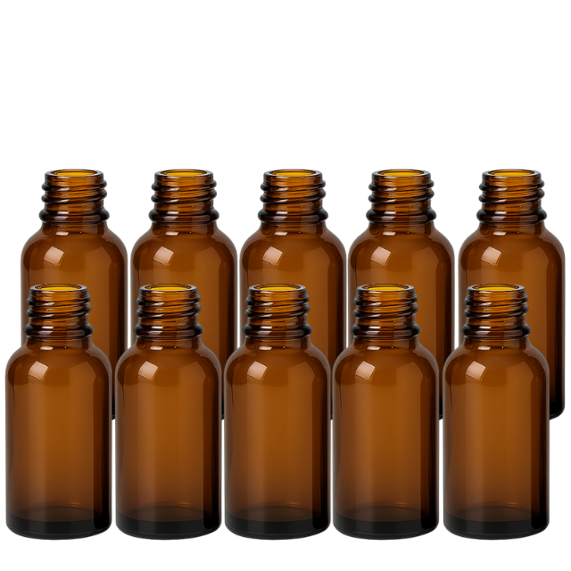 Frasco vidro âmbar sem tampa - 30 ml