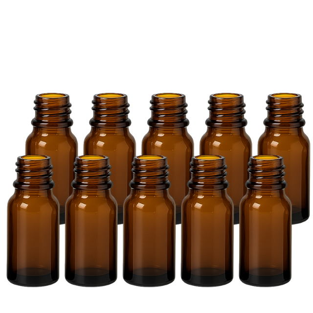Frasco vidro âmbar sem tampa - 10 ml