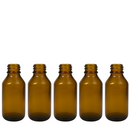 Frasco vidro âmbar sem tampa R24 - 60 ml (kit ou unidade)