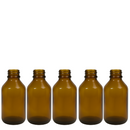 Frasco vidro âmbar sem tampa R24 - 100 ml (kit ou unidade)