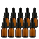 Frasco âmbar com conta-gotas PREMIUM - 5 ml (unitário ou kit) - Preto ou Branco