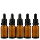 Frasco âmbar com conta-gotas PREMIUM GRADUADO R18 - 15 ml (unitário ou kit) - Preto / Branco / Verde