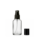 Frasco em vidro transparente com válvula spray R18 - 30 ml (unidade ou kit)