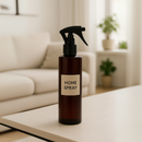 Frasco PET âmbar ombro RETO com válvula Spray mini gatilho R24 - 200 ml (kit ou unidade)