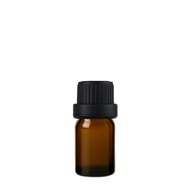 Frasco em vidro âmbar gotejador - 5 ml (unidade ou kit)
