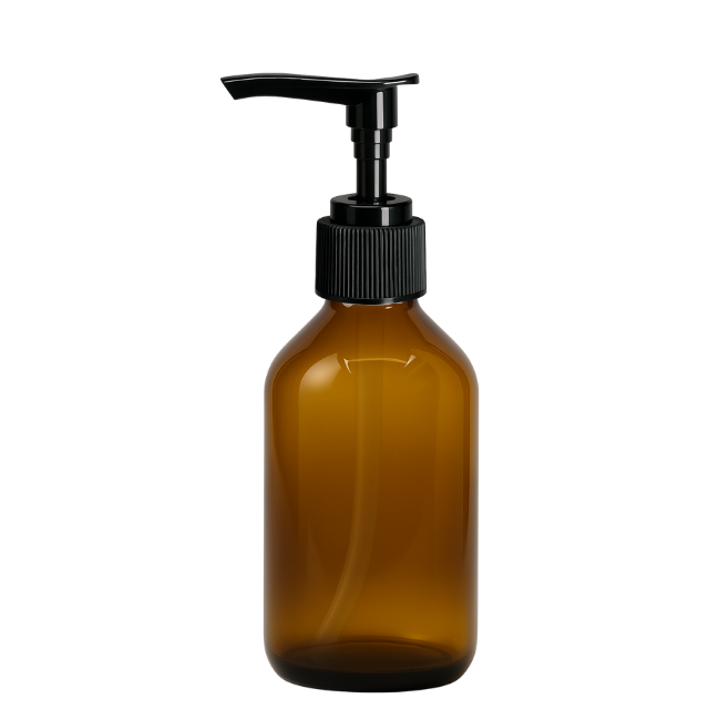 Frasco em vidro ambar com válvula PUMP - 100 ml (kit ou unidade)