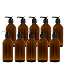 Frasco em vidro ambar com válvula PUMP R24 - 200 ml