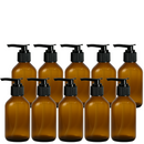 Frasco em vidro ambar com válvula PUMP R24 - 150 ml (kit ou unidade)