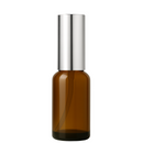 Frasco em vidro âmbar com válvula spray prateada R18 - 20 ml (unidade ou kit)