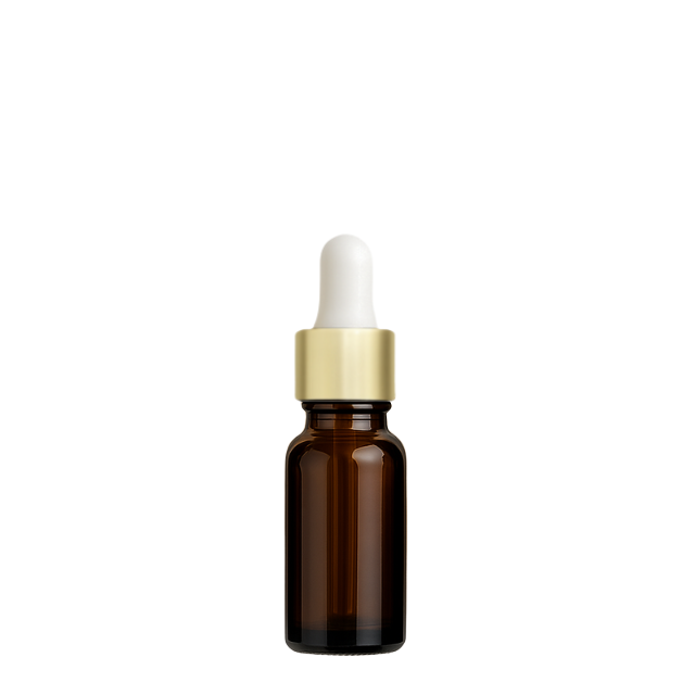 Frasco âmbar com conta-gotas dourado e bulbo branco - 10 ml (unitário ou kit)