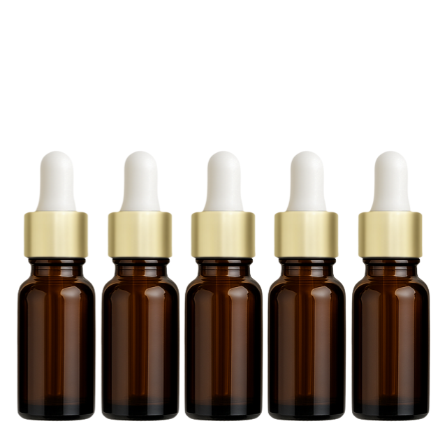 Frasco âmbar com conta-gotas dourado e bulbo branco - 10 ml (unitário ou kit)
