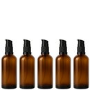 Frasco em vidro âmbar com válvula dosadora - 100 ml (unidade ou kit)