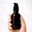 Frasco PET âmbar com válvula pump PREMIUM R24 - 100 ml (kit ou unidade)