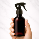 Frasco em PET âmbar com válvula Spray mini gatilho R24 - 100 ml (kit ou unidade)