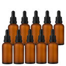 Frasco âmbar fosco com conta-gotas PREMIUM R18 - 30 ml (unitário ou kit) - Preto / Branco / Verde