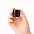 Frasco de vidro âmbar com tampa preta para cosmético - 10 gramas / ml para envase de cosméticos naturais e óleos essenciais