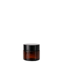 Frasco de vidro âmbar com tampa preta para cosmético - 10 gramas / ml — ideal para cosméticos, óleos e aromaterapia