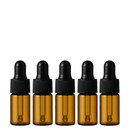 Frasco em vidro âmbar MINI Conta-gotas 3 ml — ideal para aromaterapia, óleos terapêuticos e cosmética