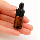Frasco em vidro âmbar MINI Conta-gotas 3 ml para óleos essenciais, sinergias e fórmulas cosméticas
