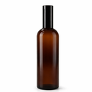 Frasco vidro âmbar R24 spray luxo metalizada preta 200 ml