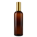 Frasco vidro âmbar R24 spray luxo metalizada dourada 200 ml