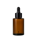 Frasco vidro âmbar ombro reto conta-gotas tampa preta 30 ml